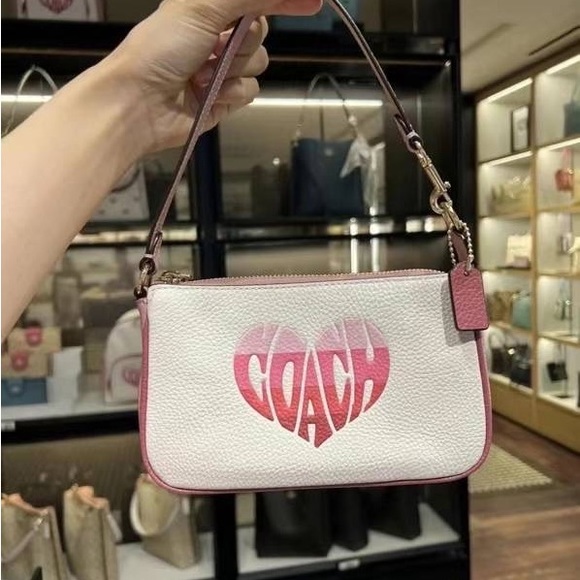 coach Nolita 19 With Stripe Heart Motif ca797 with extender - Picture 4 of 13